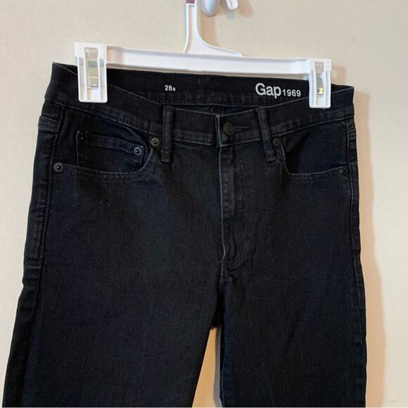 Gap Matte Black True Skinny Jeans SHORT - Picture 2 of 7